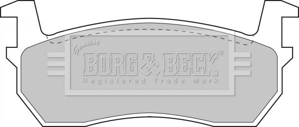 BORG & BECK stabdžių trinkelių rinkinys, diskinis stabdys BBP1309